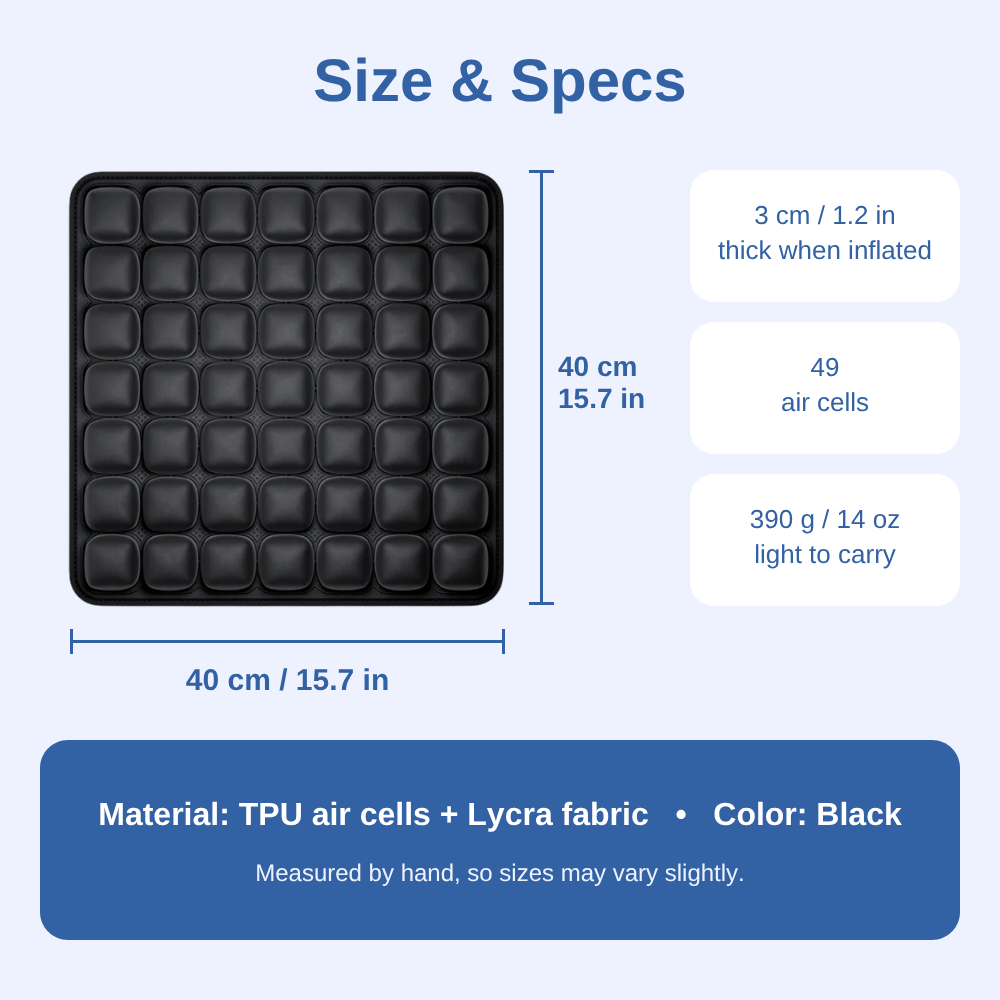 Ergonomic Travel Seat Cushion