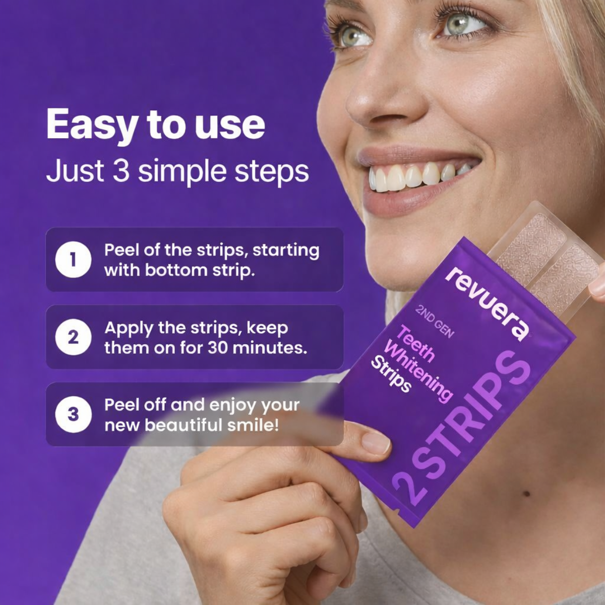 ToneCorrect™ - Purple Tooth Whitening Strips