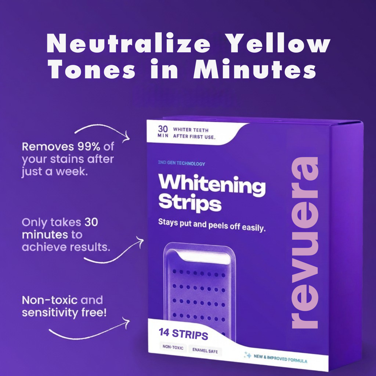 ToneCorrect™ - Purple Tooth Whitening Strips