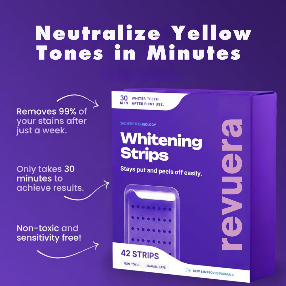 ToneCorrect™ - Purple Tooth Whitening Strips