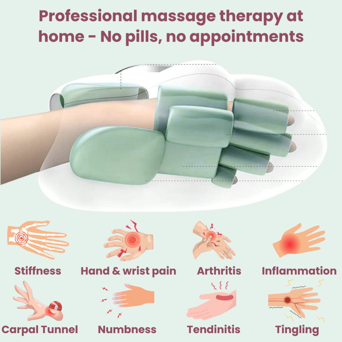 HandCare Pro™ - Hand Massager with Heat Compression Therapy