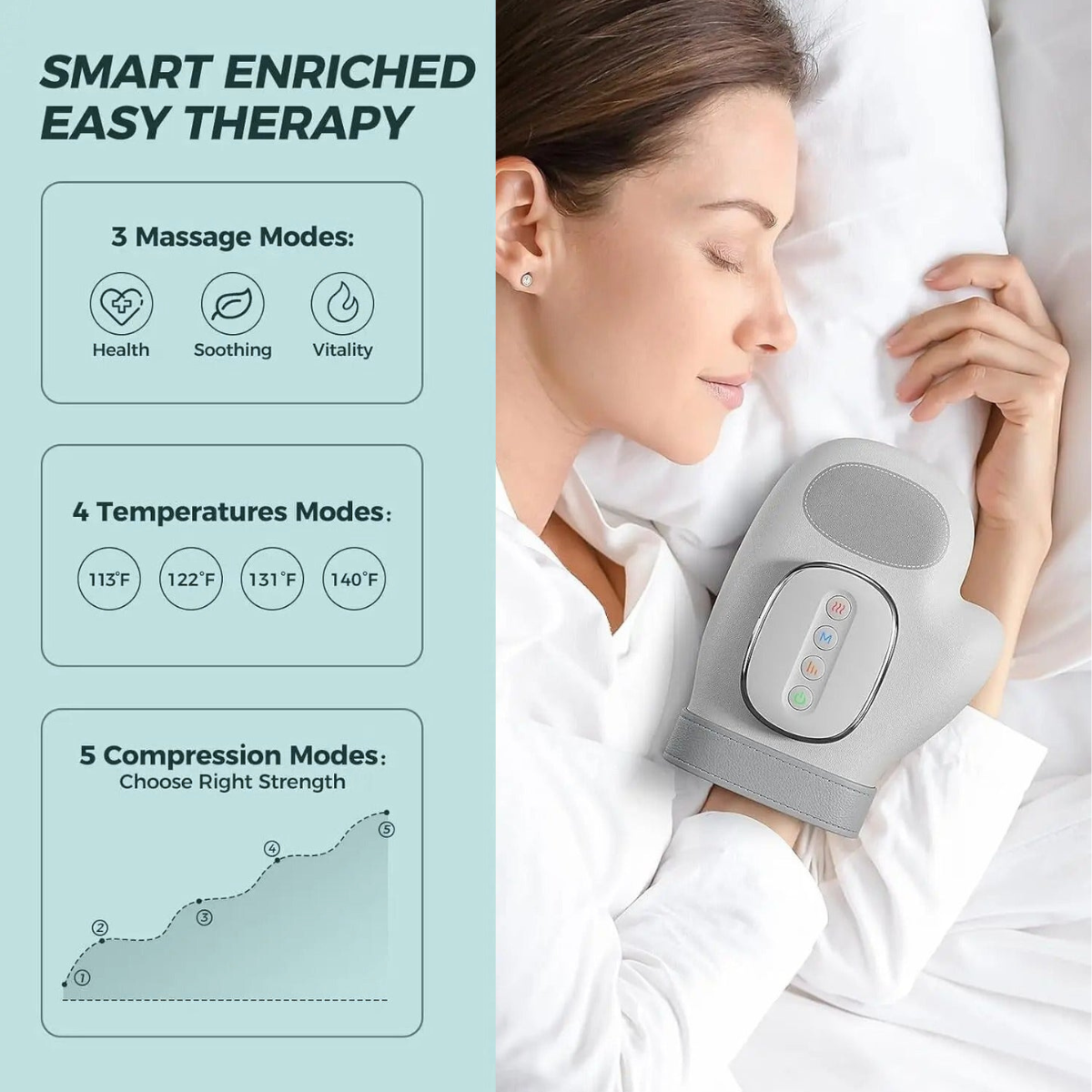 HandCare Pro™ - Hand Massager with Heat Compression Therapy