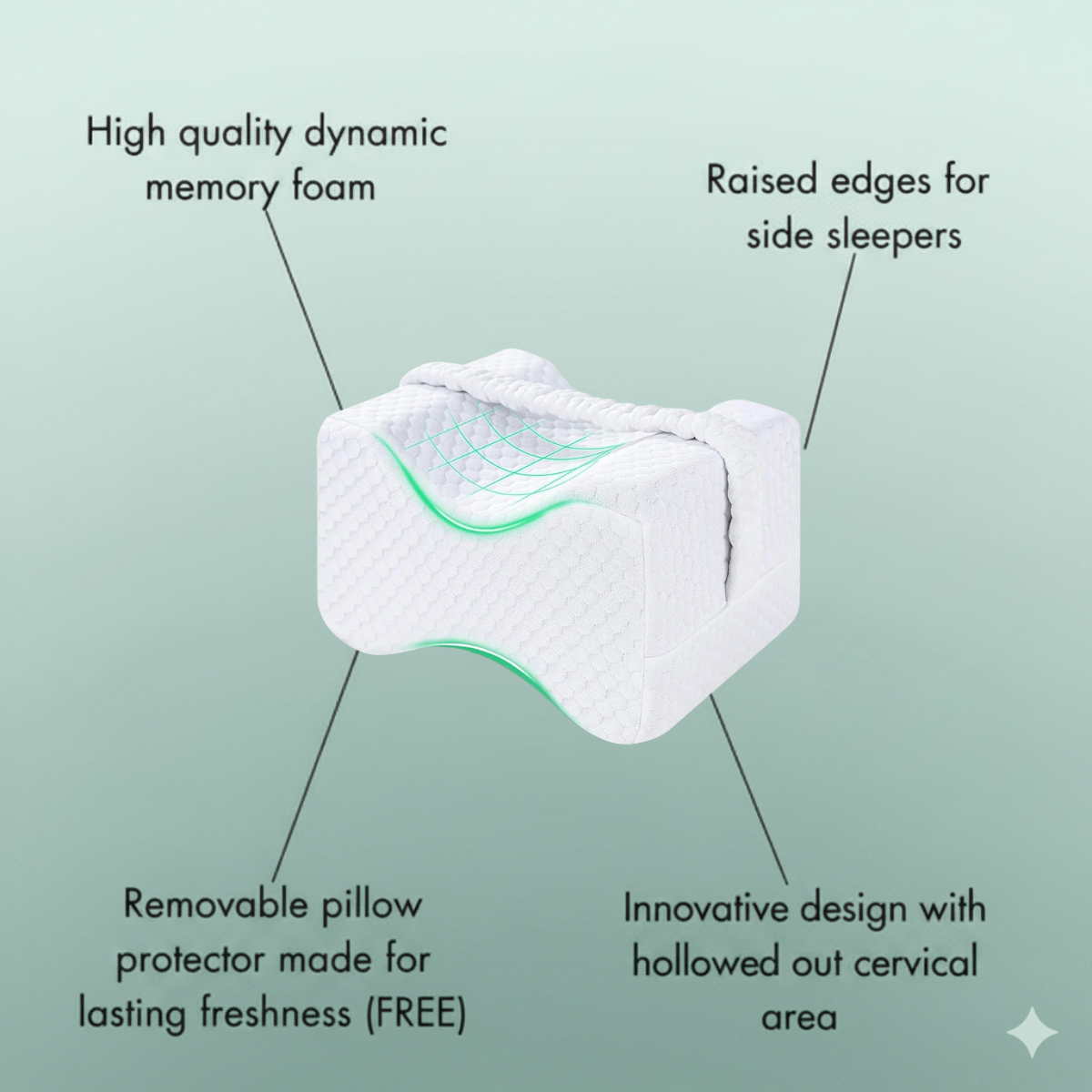 Knee Pillow - For Side Sleepers