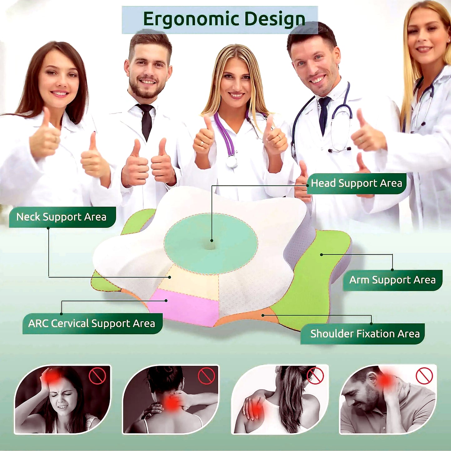 PosturePro™  Ergonomic Pillow